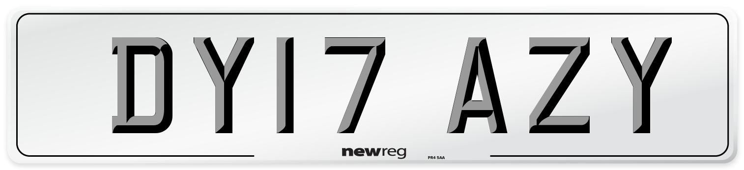DY17 AZY Number Plate from New Reg